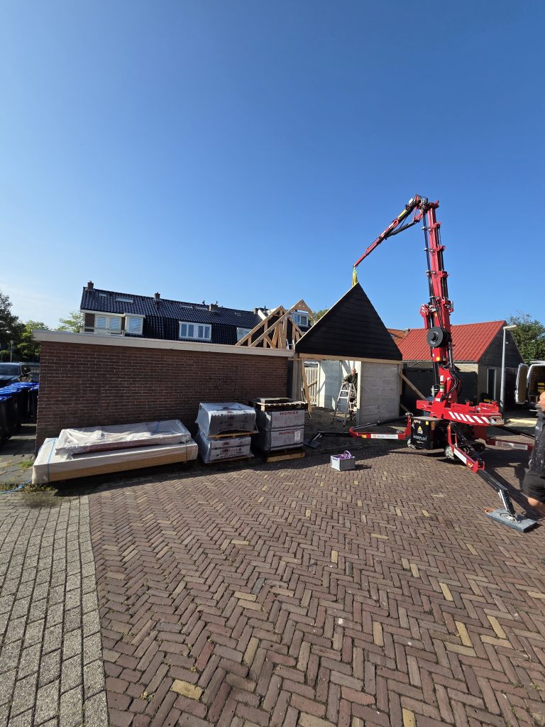 Dakdelen naar boven